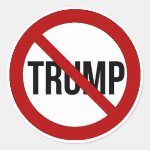 Sticker Rond Arrêtez l'Anti-Atout 2016 de Donald Trump