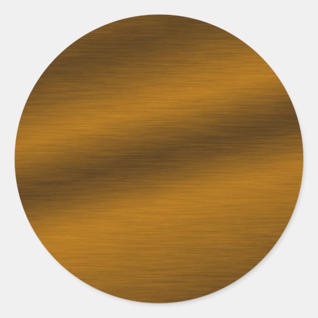 Sticker Rond Arrière - plan de bronze brossé (Devant)