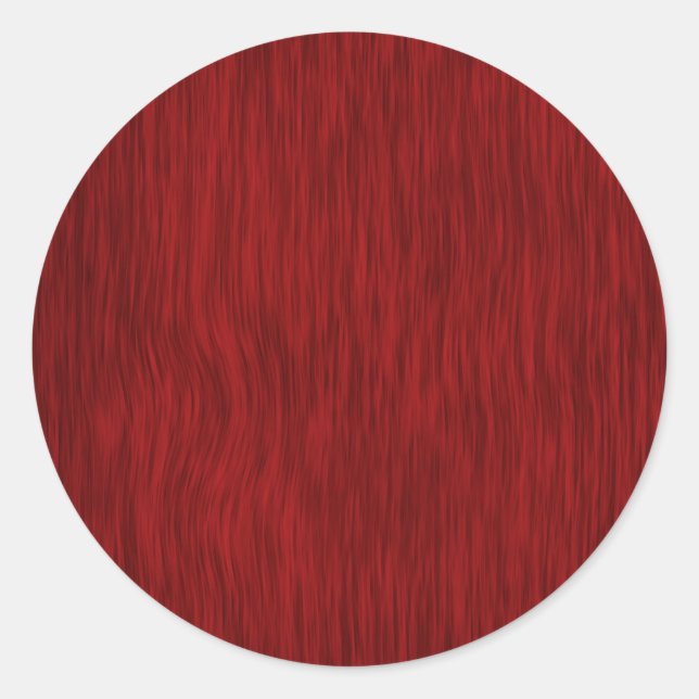 Sticker Rond Arrière - plan de céréales en bois brut - Rouge (Devant)