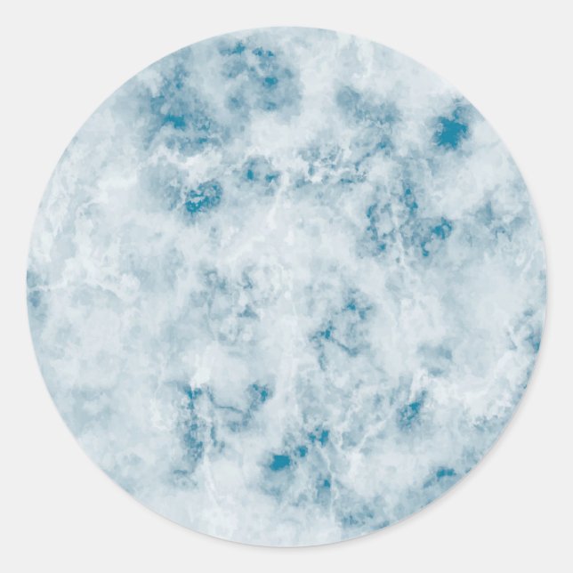 Sticker Rond Arrière - plan de texture bleu marbre (Devant)