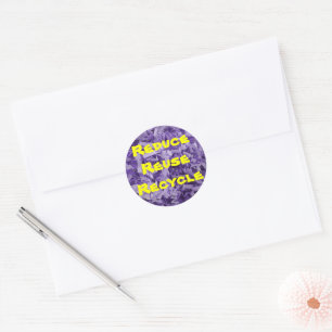 Sticker Rond Arrière - plan déchiqueté de papier de pli