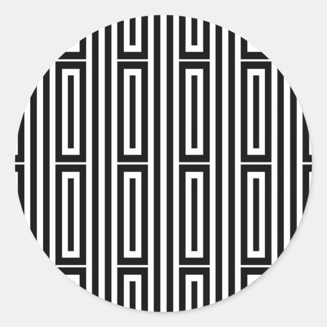 Sticker Rond arrière - plan ethnique Abstrait (Devant)