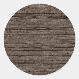 Sticker Rond Arrière - plans Patinés en bois. Motif des texture