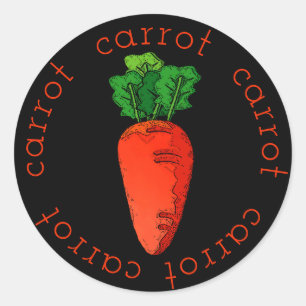 Sticker Rond Arrondissements de carotte
