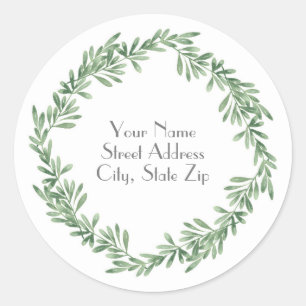 Sticker Rond Arrosage Rosemary Wreath