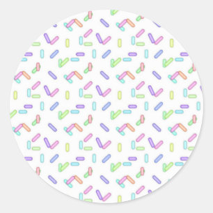 Sticker Rond Arrosez l'autocollant rond doux de motif