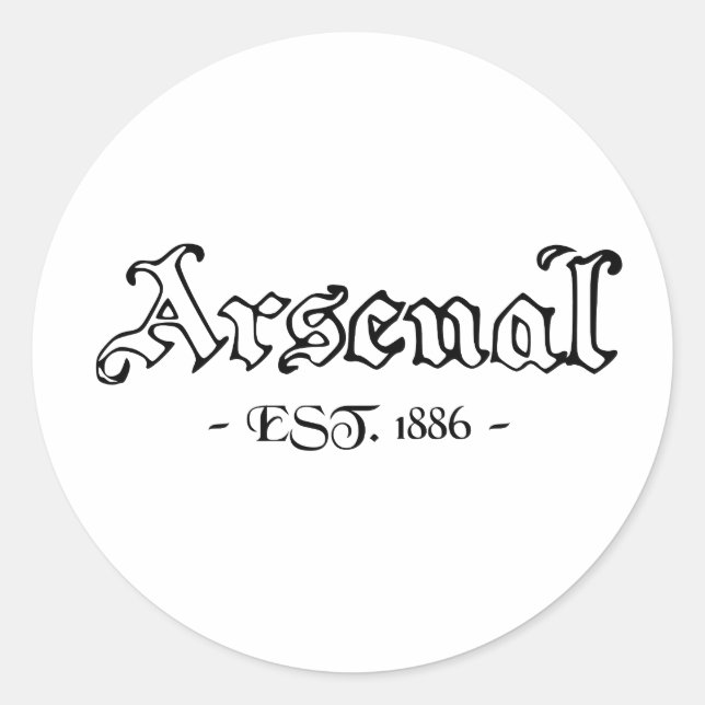 Sticker Rond Arsenal Retro (Devant)