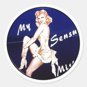 STICKER ROND ART DE NEZ