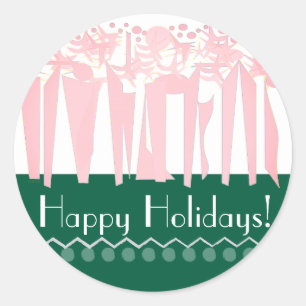 STICKER ROND ART DÉO