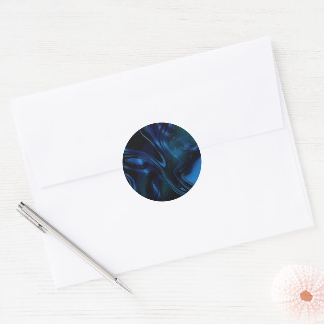 Sticker Rond art des couleurs vibrantes (Enveloppe)