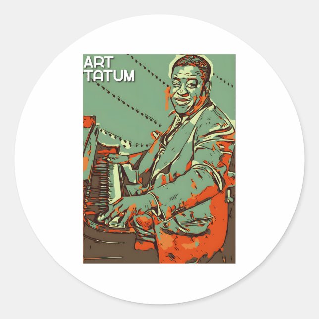 Sticker Rond Art Tatum (Devant)