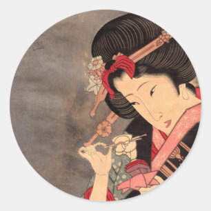 Sticker Rond Art vol.2 d'Ukiyoe de Japonais