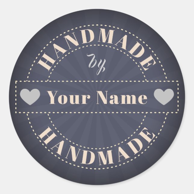 Sticker Rond artisanal (Devant)