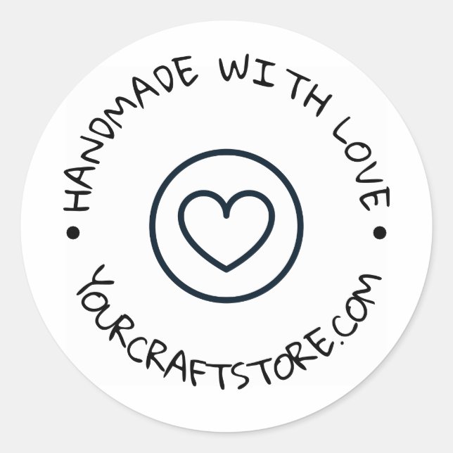 Sticker Rond Artisanat artisanal (Devant)