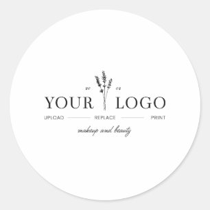 Sticker Rond Artiste de Maquillage de Beauté Moderne Ajoutez Vo