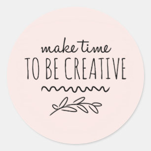 Sticker Rond Artiste et créateur d'inspiration