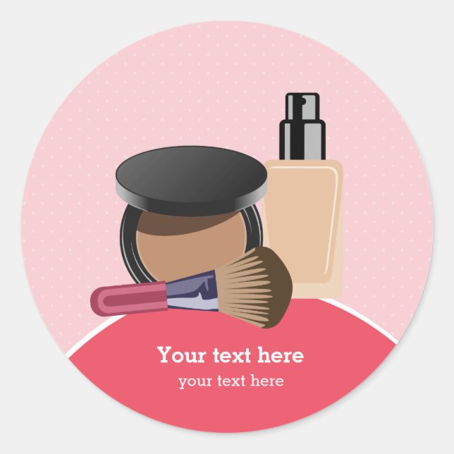 Sticker Rond Artistes maquillage (Devant)