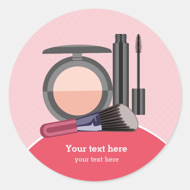 Sticker Rond Artistes maquillage (Devant)