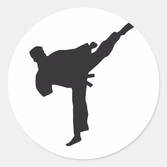 Sticker Rond arts martiaux (Devant)