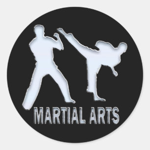 STICKER ROND ARTS MARTIAUX