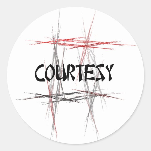 Sticker Rond Arts martiaux (Devant)