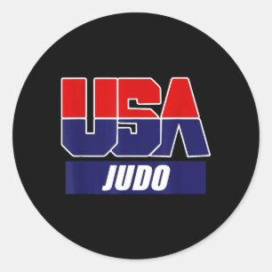 Sticker Rond Arts martiaux de judo Équipe USA 2024