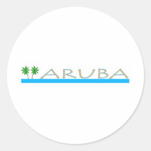 Sticker Rond Aruba