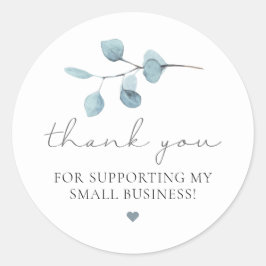 Sticker Rond ARYA Boho Sage Eucalyptus Vert Petite entreprise