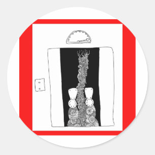 Sticker Rond ascenseur