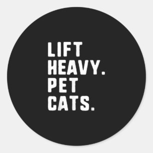 Sticker Rond Ascenseur Chats pour animaux de compagnie lourds D