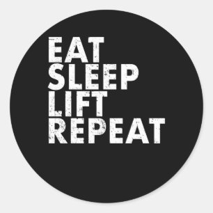 Sticker Rond Ascenseur de sommeil Répéter la musculature de l