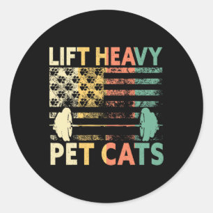 Sticker Rond Ascenseur Gros Chats pour animaux de compagnie Poi