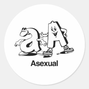 Sticker Rond Asexué