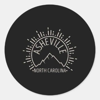 Sticker Rond Asheville Caroline du Nord