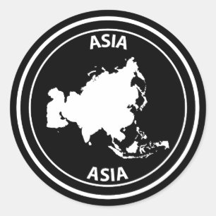 Sticker Rond Asie