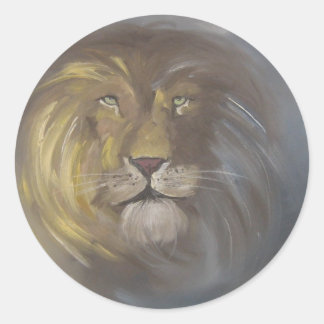 Sticker Rond Aslan - Lion