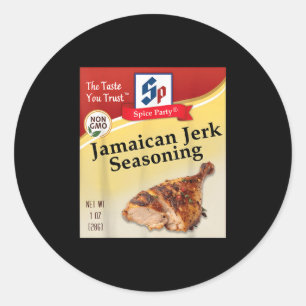 Sticker Rond Assaisonnement Jerk Jamaïcain Condiment Fête Épice
