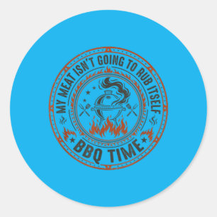 Sticker Rond Assaisonnement pour viande BBQ Barbecue Grillades
