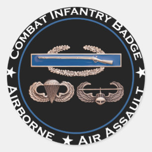Sticker Rond Assaut aérien aéroporté de CIB
