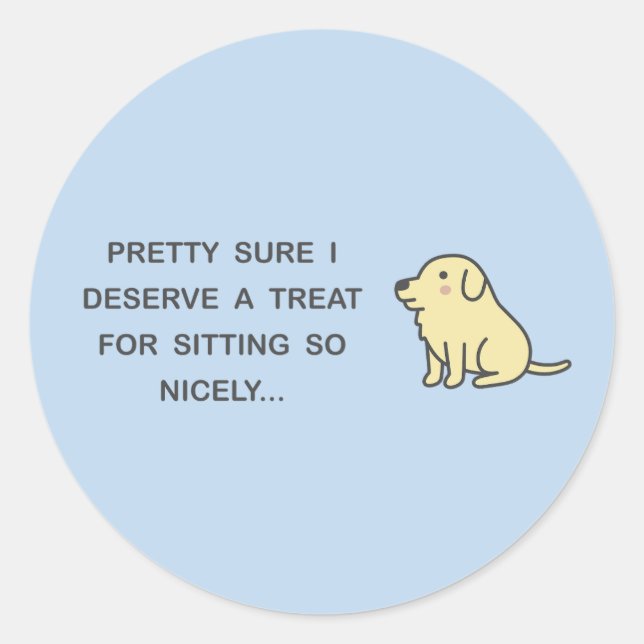 Sticker Rond Assis Bien (Devant)