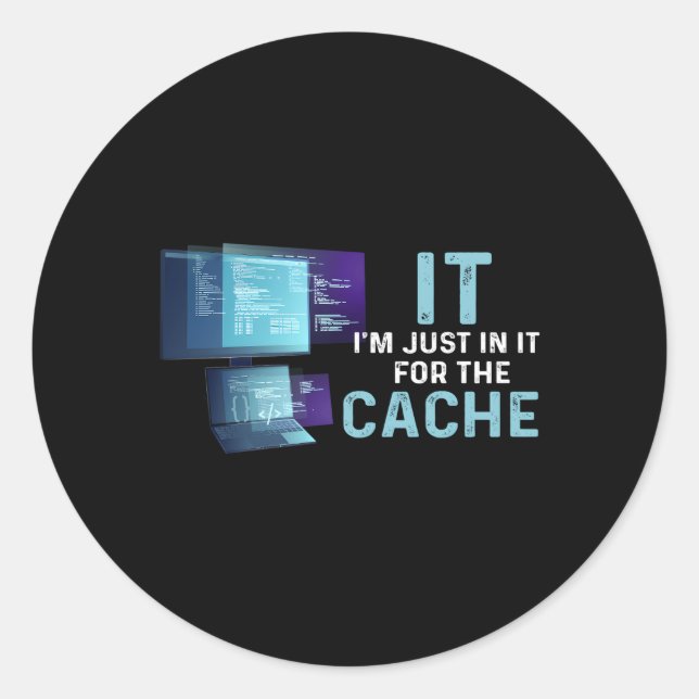 Sticker Rond Assistance Technique Assistance Assistance Je Suis (Devant)