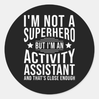 Sticker Rond Assistant Activité