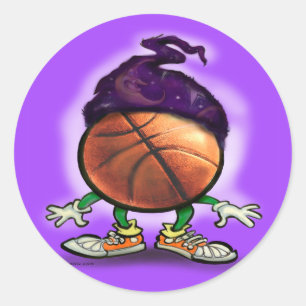 Sticker Rond Assistant Basket-ball