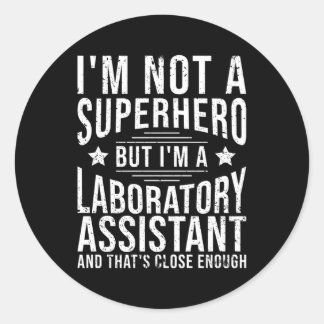 Sticker Rond Assistant de laboratoire