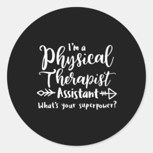 Sticker Rond Assistant en physiothérapie, PTA