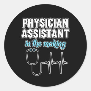 Sticker Rond Assistant Médecin Pour Faire Des Étudiants Médical