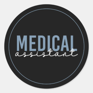 Sticker Rond Assistant Médicale MA Assistant clinique