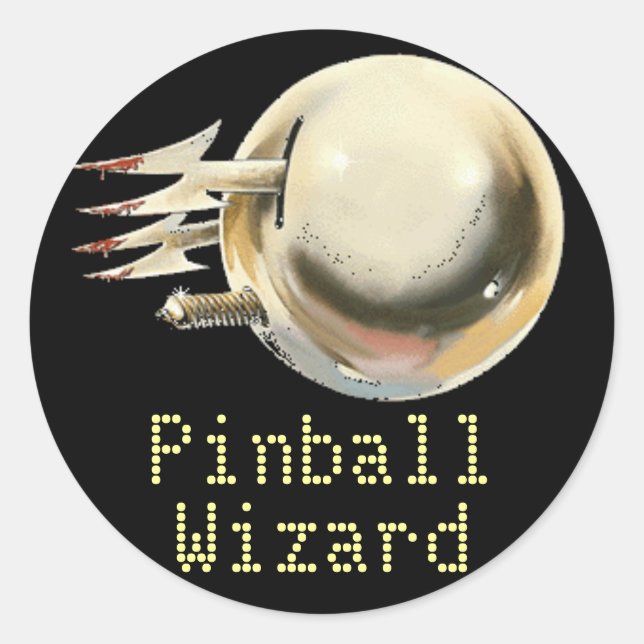Sticker Rond Assistant Pinball (Devant)