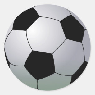 Sticker Rond Association Football Américain Soccer Ball