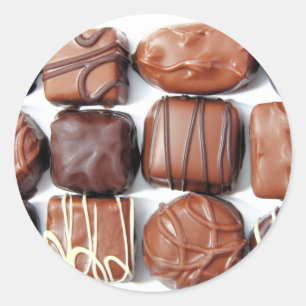 Sticker Rond Assorted chocolates